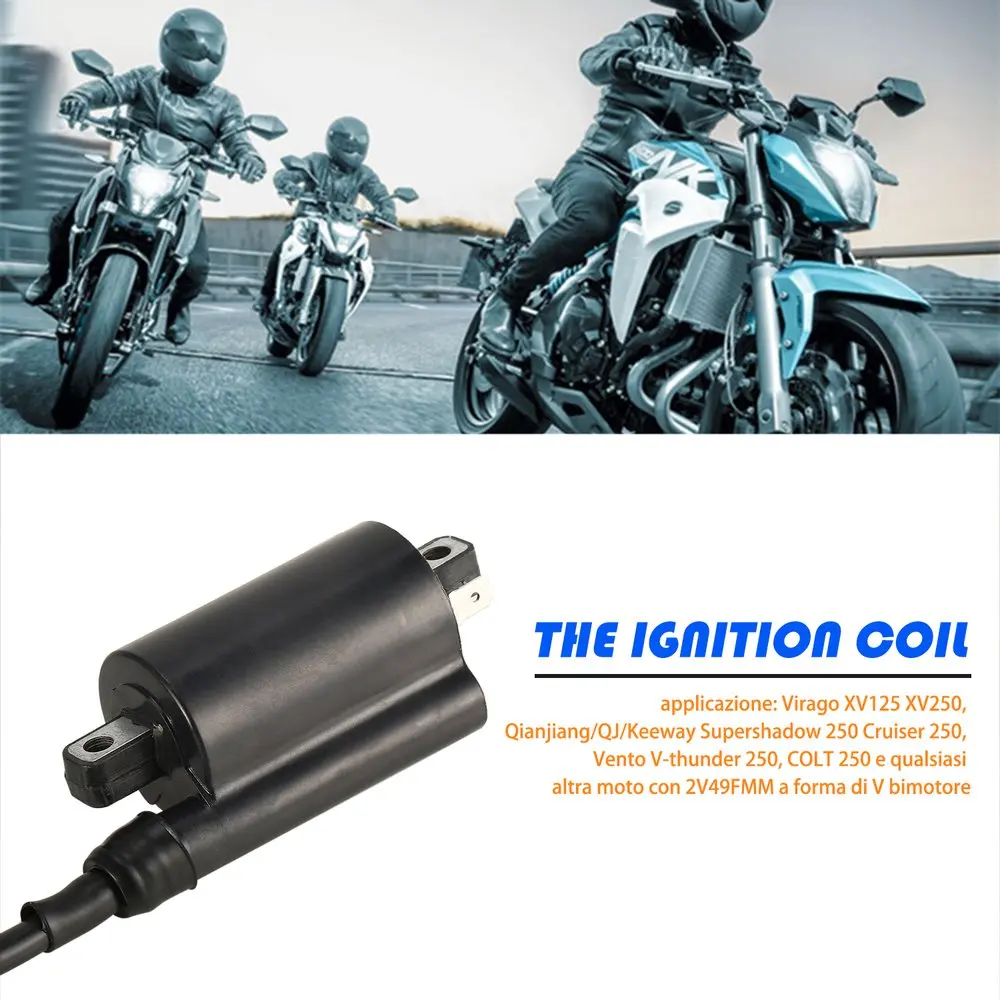Новые более короткие и длинные катушки зажигания подходят для Yamaha GS125/GN125/VX250 Virago