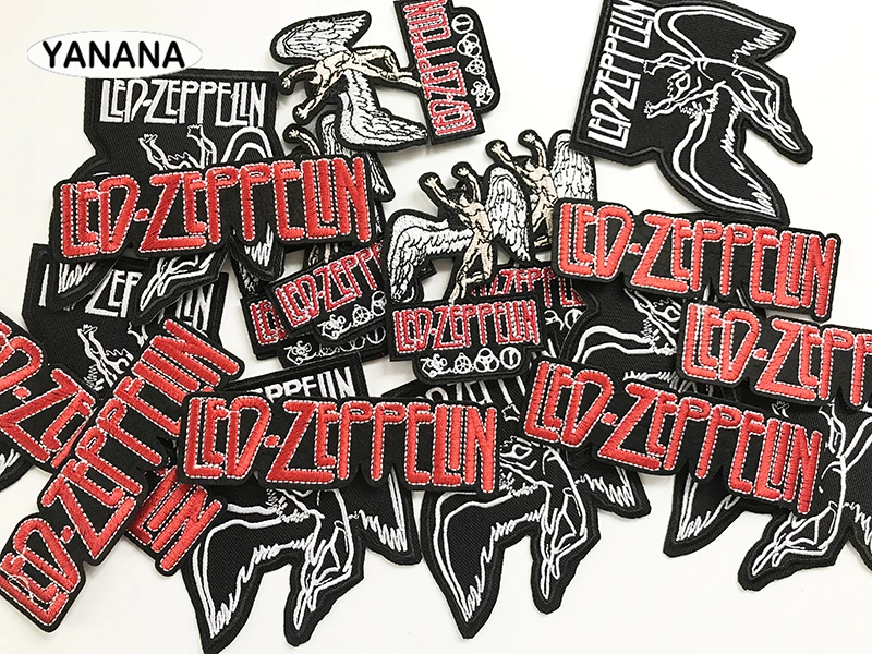 Рок музыка патч значки вышитая аппликация шитье железо на значке одежда розовые