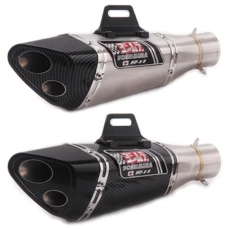 Yoshimura мотоциклетный глушитель 51 мм впускной трубы из нержавеющей стали подходит для большинства мотоциклов R1 R3 R6 Nmax155 PCX125 CBR250R