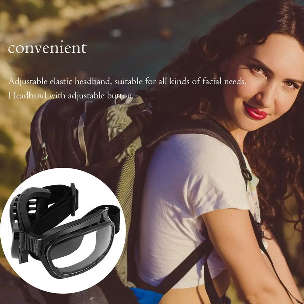 

Motorcycle Goggles Polarized Day Night Cycling Sunglasses Temples Band Interchangeable Helmet Glasses