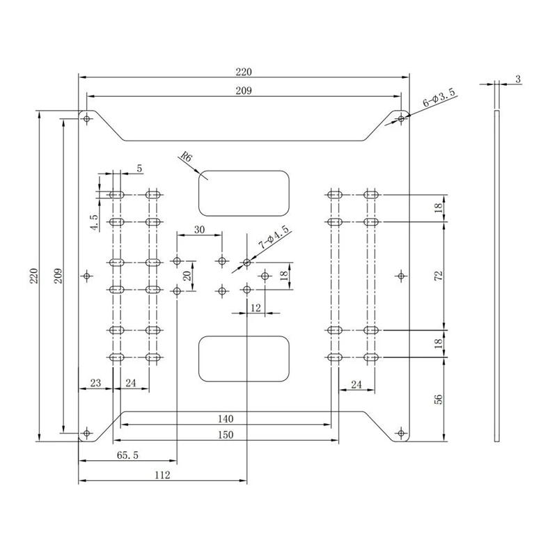 Y осевая каретка Замена обновленной алюминиевой пластины для выбора