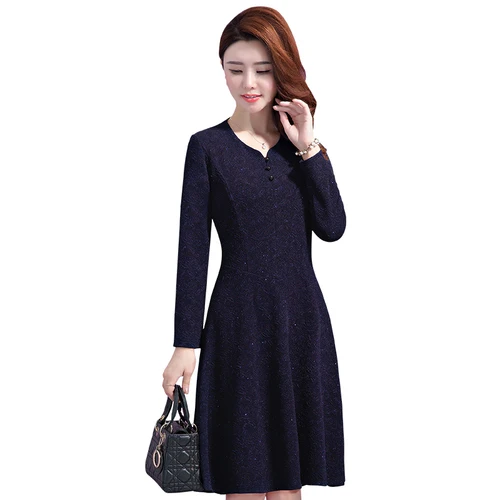 Осеннее свадебное банкетное женское платье новый стиль зима v-образный вырез и