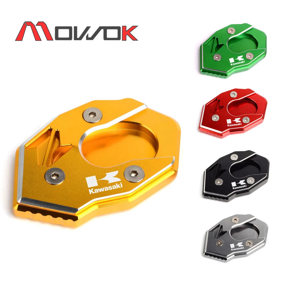 

Для Kawasaki Z650 Z900 Z1000 Z1000SX ER-6N ZX6R ZX10R ZX16R боковая подножка мотоцикла расширение увеличитель Plate площадку с ЧПУ