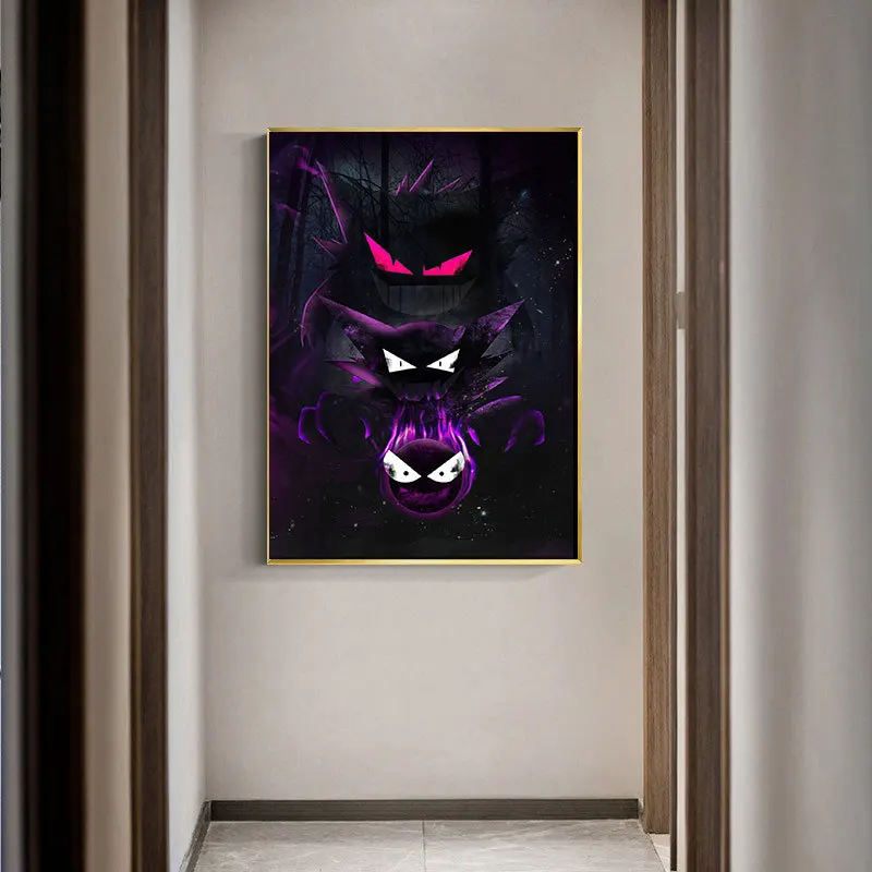 Три маленьких дьявола картина маслом на холсте куадро плакаты и принты настенные