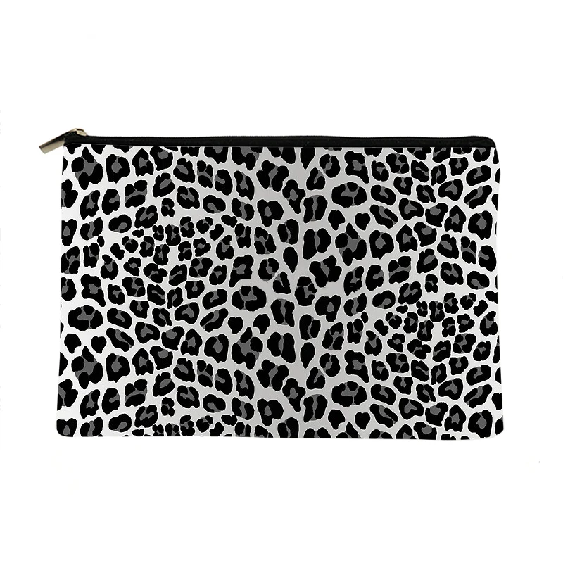 

Женская сумка для макияжа с леопардовым принтом, Модный женский органайзер для косметики, цветная дорожная сумка для хранения, дамская сумо...