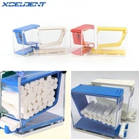 1 pcs dental press type cotton roll dispenser holder organizer case pack for dentistry clinic