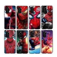 Hero Spiderman Marvel for Huawei P20 P30 P40 P50 P10 Pro Lite Plus Lite Mini Silicone Soft Black Phone Case