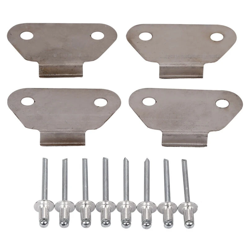 

4 Pieces Saddlebag Lid Wear Strike Plates For Harley Touring Models FLHT FLHR Electra Street Glide Road King 1993-2013