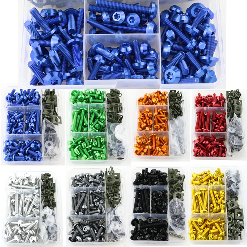 

Complete Fairing Bolts Kit Fastenings Nuts Clips Fit For Suzuki DL250V-Strom 650 DL650 V-Strom Bandit GSF750 GSX-R750 GSR600