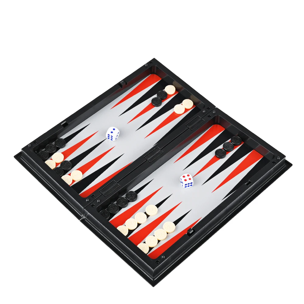 Магнитный Шахматный набор 3-в-1 дорожные международные шахматы пластиковые