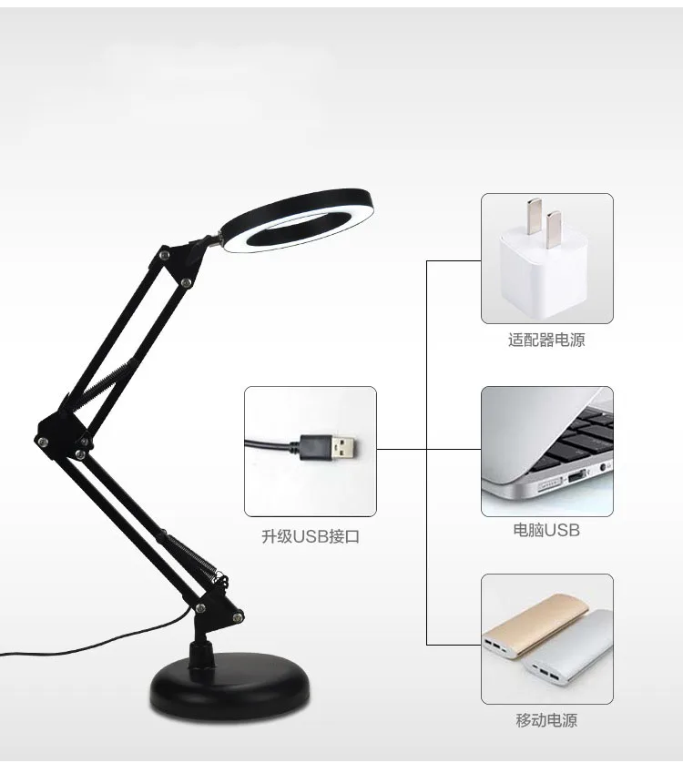 

Stepless Dimmable Desk Lamps Table Lamp LED Study Student Office Table Top Lanterns USB Powered Eye Protect Reading Light