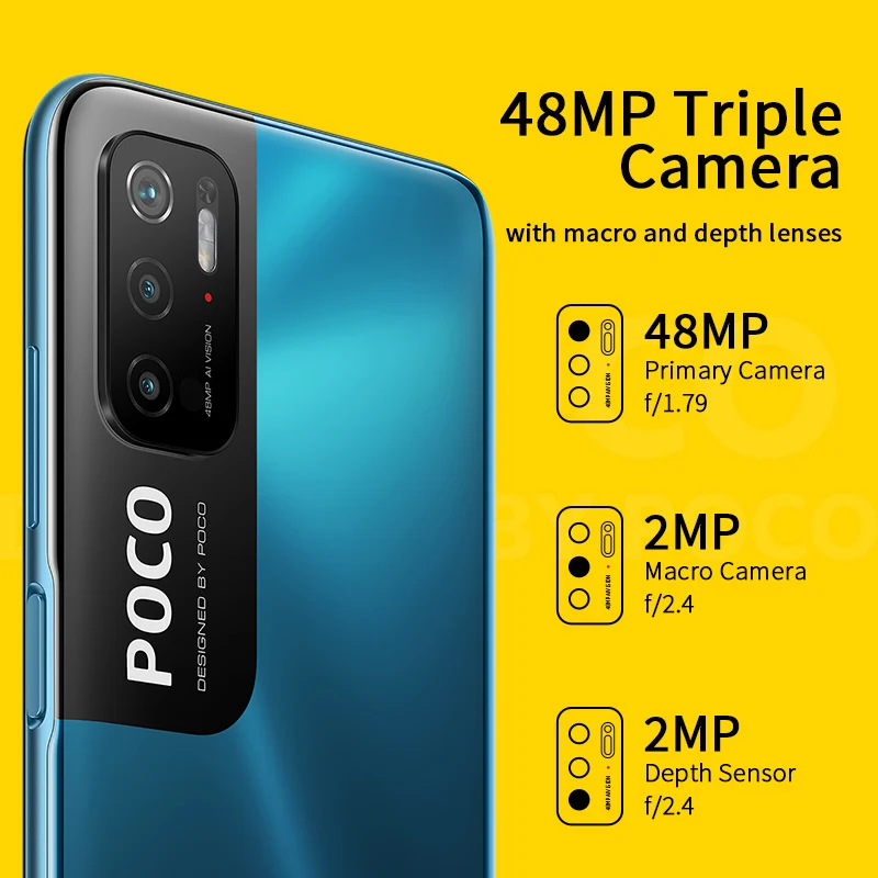 Глобальная версия POCO M3 Pro 64GB/128GB смартфон Dimensity 700 Octa Core 6 5 '➐ Гц DotDisplay 48MP