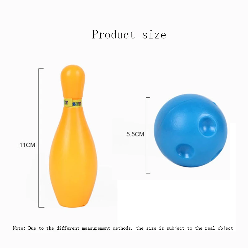 

1Set Funny Baby Outdoor Toys Kids Interaction Leisure Mini Bowling Educational Funny Sports Toys Set with Ball and Pins