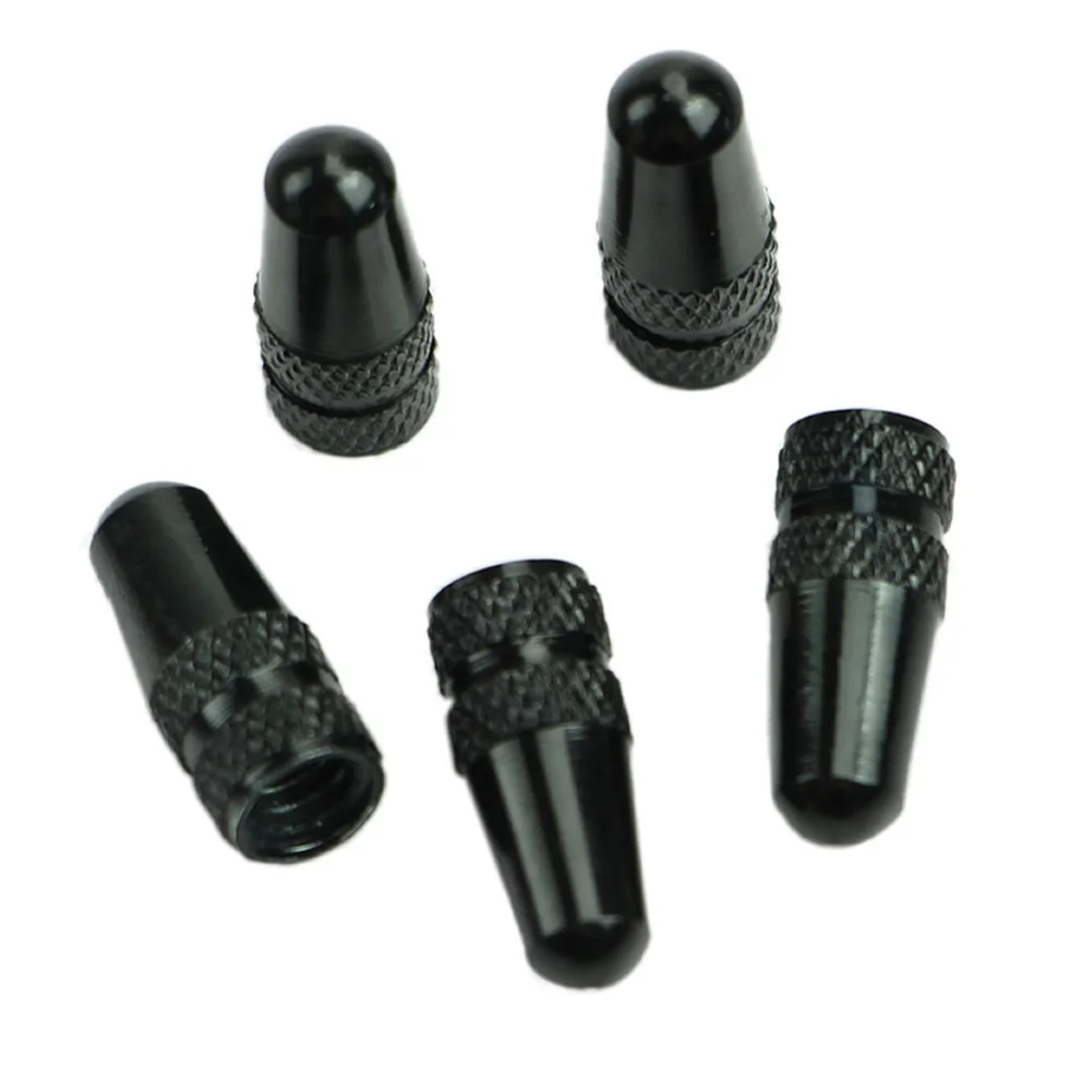 

5pcs Dustproof France Type Cycling Bicycle Universal Tire Accessories Car Aluminum Alloy Small Valve Cap