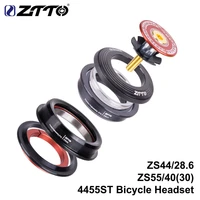 ztto new 4455st mtb headset zs44 zs55 tapered straight universal 1 5 inch 28 6mm fork zero stack integrated with cups road bike