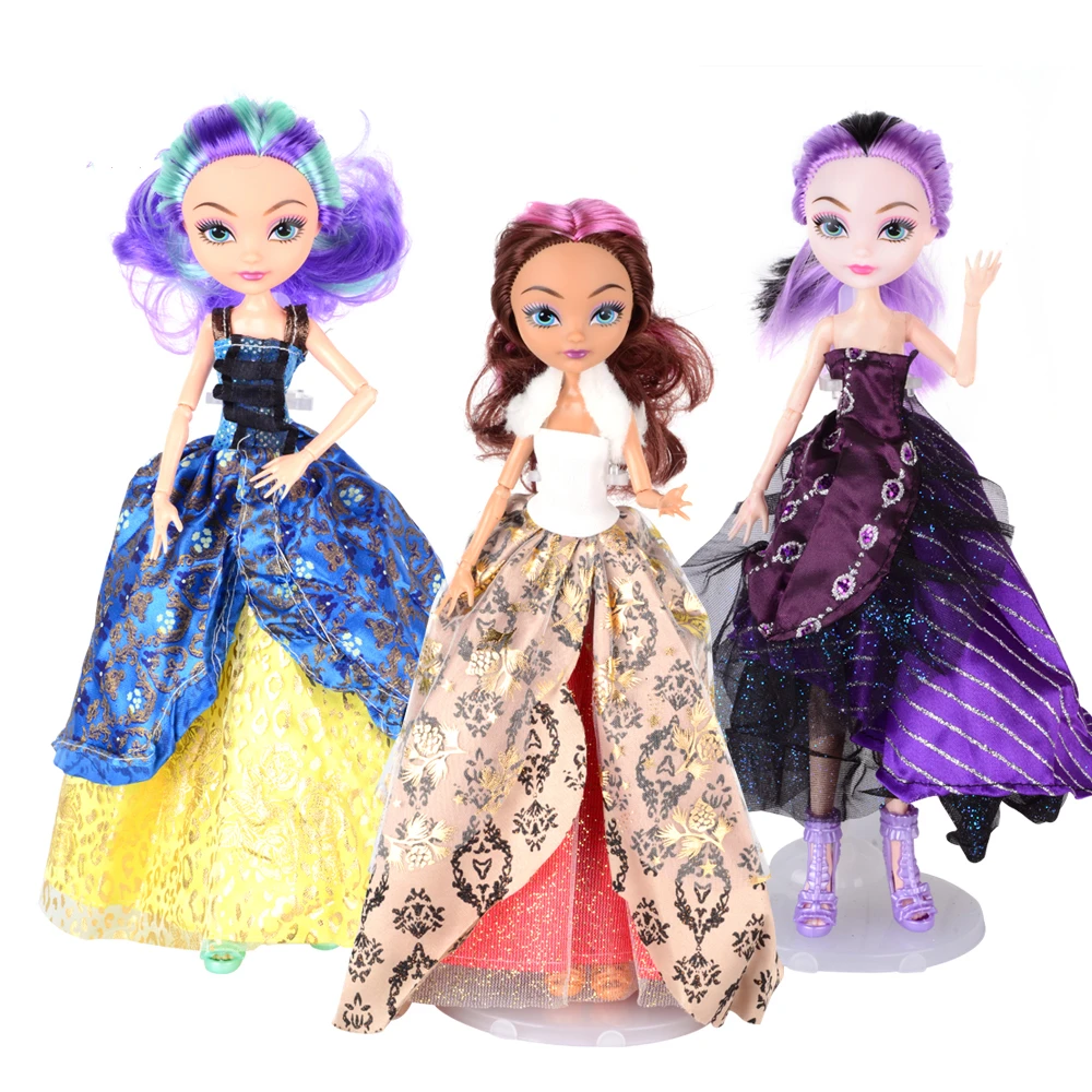 3 куклы/лот Ever After Doll высокие игрушки Apple White Madeline Hatter Raven Quee совместный подвижный 11