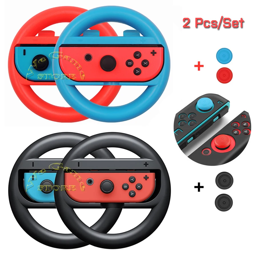 Nintend Switch Handle Grip Nintendoswitch Joycon Controller Racing Steering Wheels Nitendo Holder Bracket for Nintendo Switch