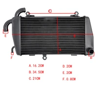 lopor motorcycle part right engine aluminium cooler radiator for honda gold wing gl1800 2001 2005 gl 1800