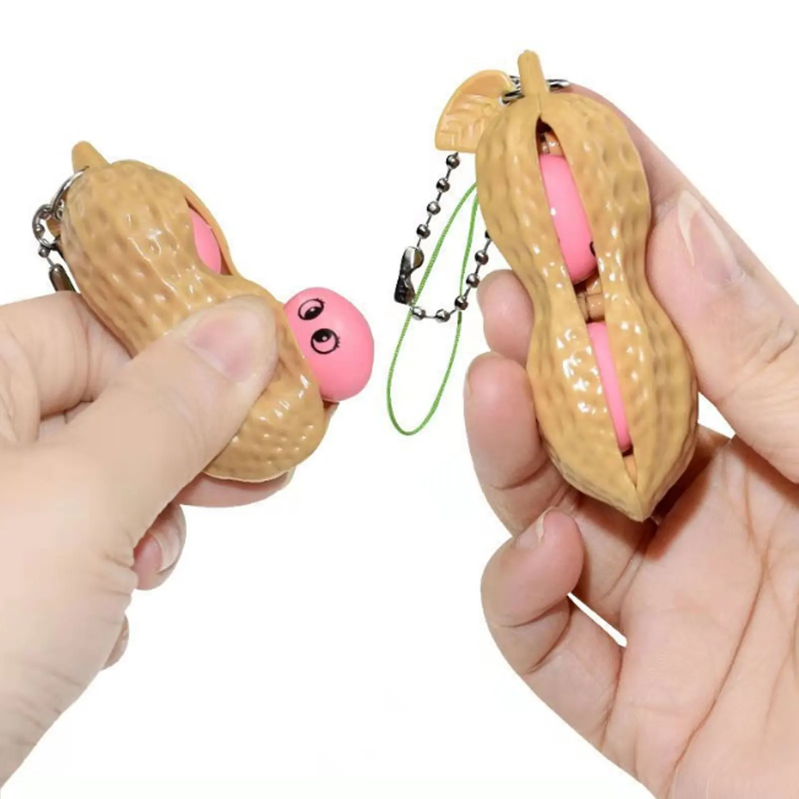 

Infinite Peanut Edamame Toys Peas Beans Keychain Pops It Fidget Squishy Decompression Squeeze Antistress Figet Stress Popper Toy