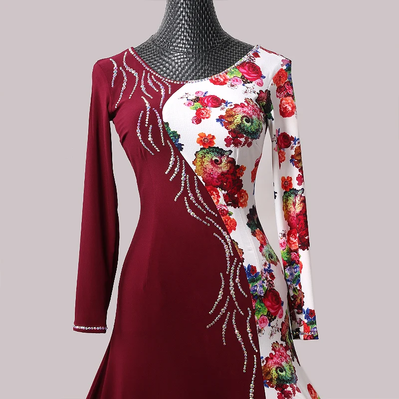 Стандартное бальное платье латино foxtrot танцевальное для женщин Вальс бальных