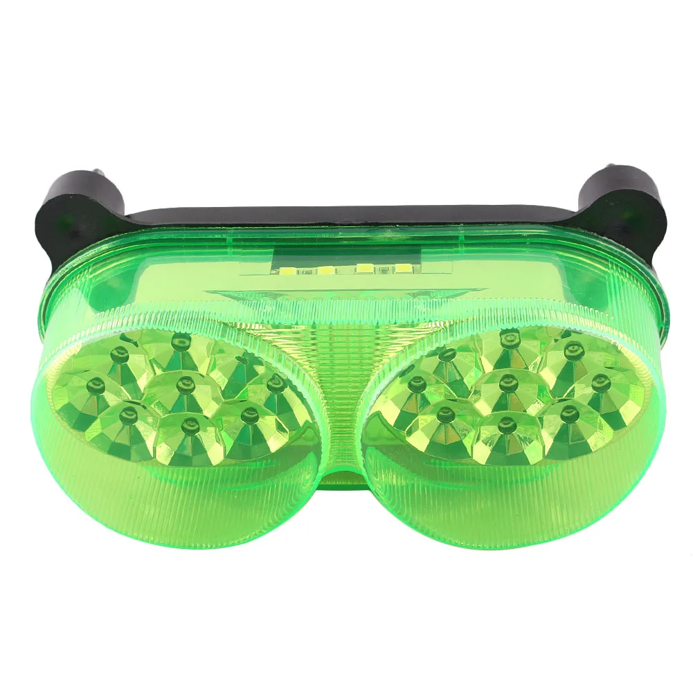 Зеленый Motorcycel Интегрированный задний светильник LED поворотники для Kawasaki ZX9R 1998 1999