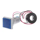 Квадратный светодиодный цифровой двойной дисплей Вольтметр и Амперметр Датчик напряжения измеритель тока AC 60-500 В 0-100A 270E