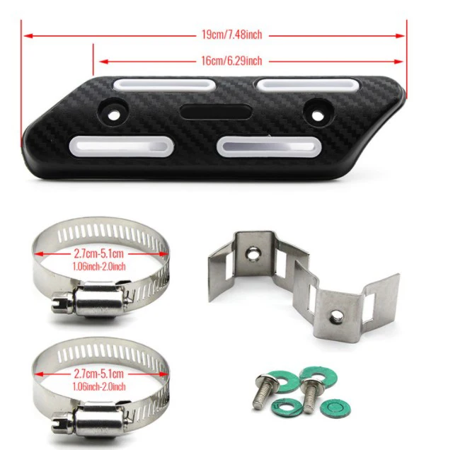 Выхлопная труба мотоцикла глушитель трубы теплозащитный чехол подходит для Honda