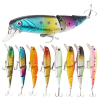 xy 51 minnow 3 section 11 5cm15 1g fishing lures sinking luya hard fishhook simulation baits 3d fish artificia spinning tackle