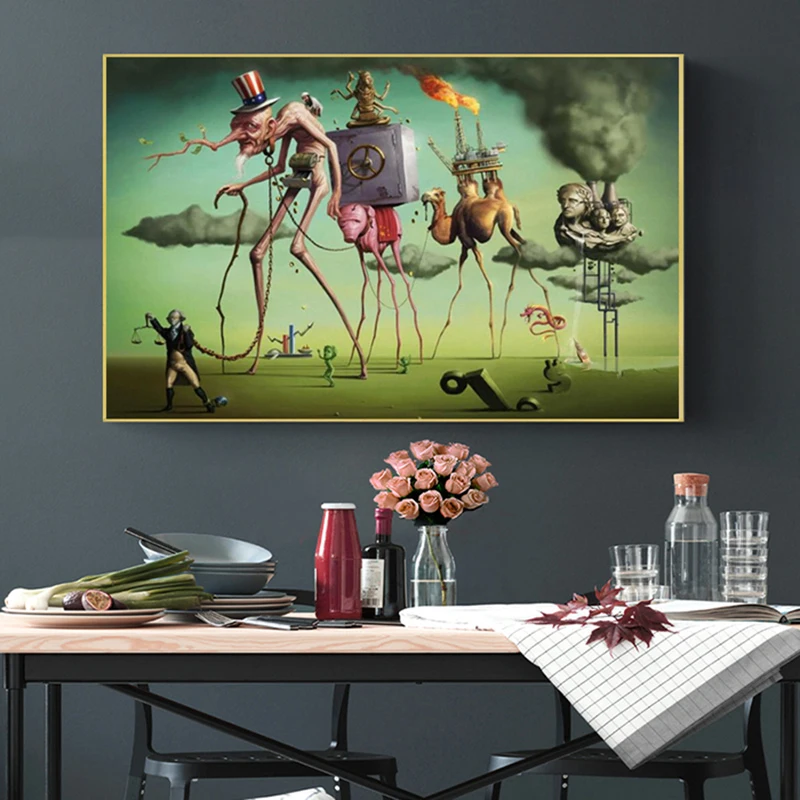 Сохранение памяти от Salvador Dali холст настенные картины художественные плакаты и