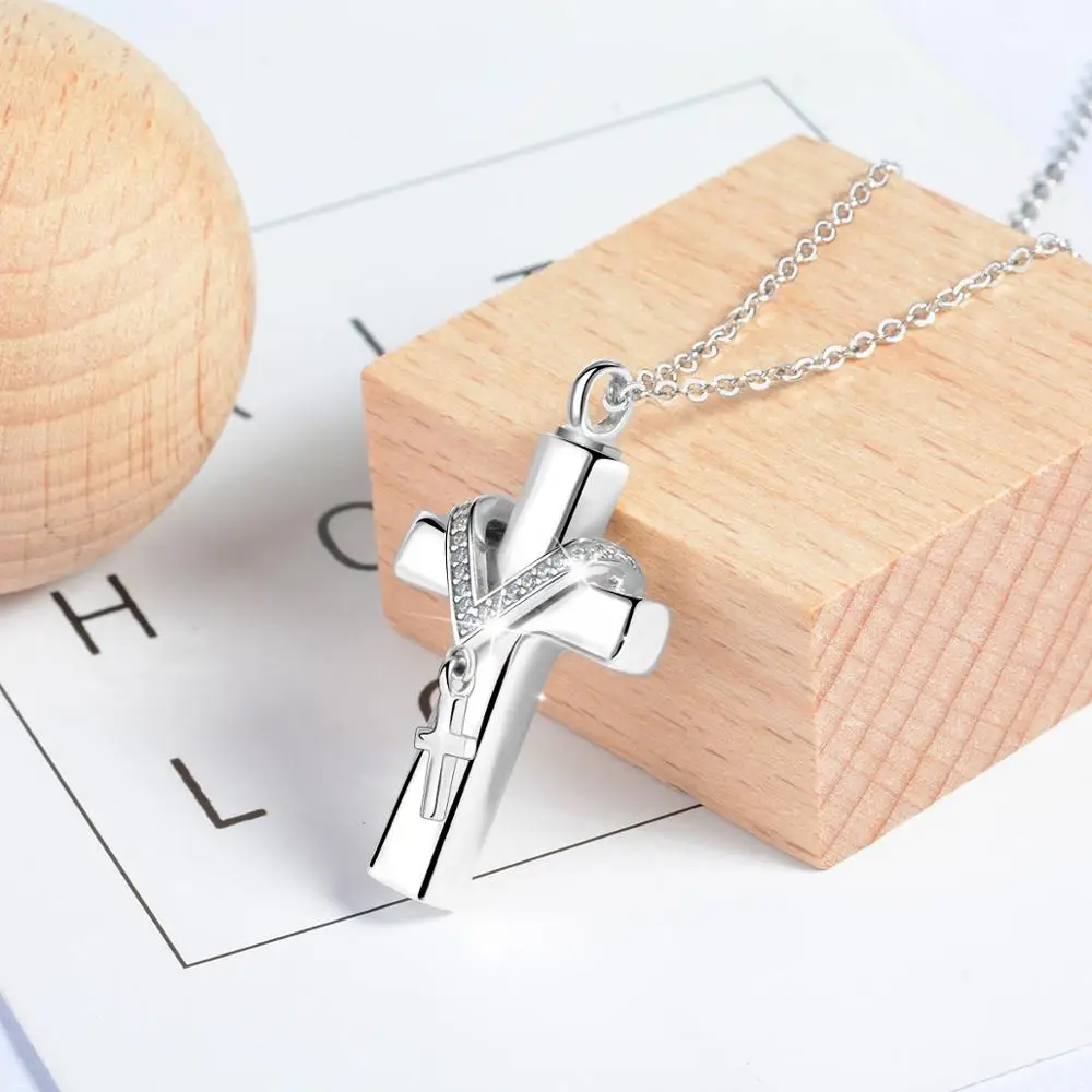 Юдора из стерлингового серебра классический крест урна для праха ожерелье на