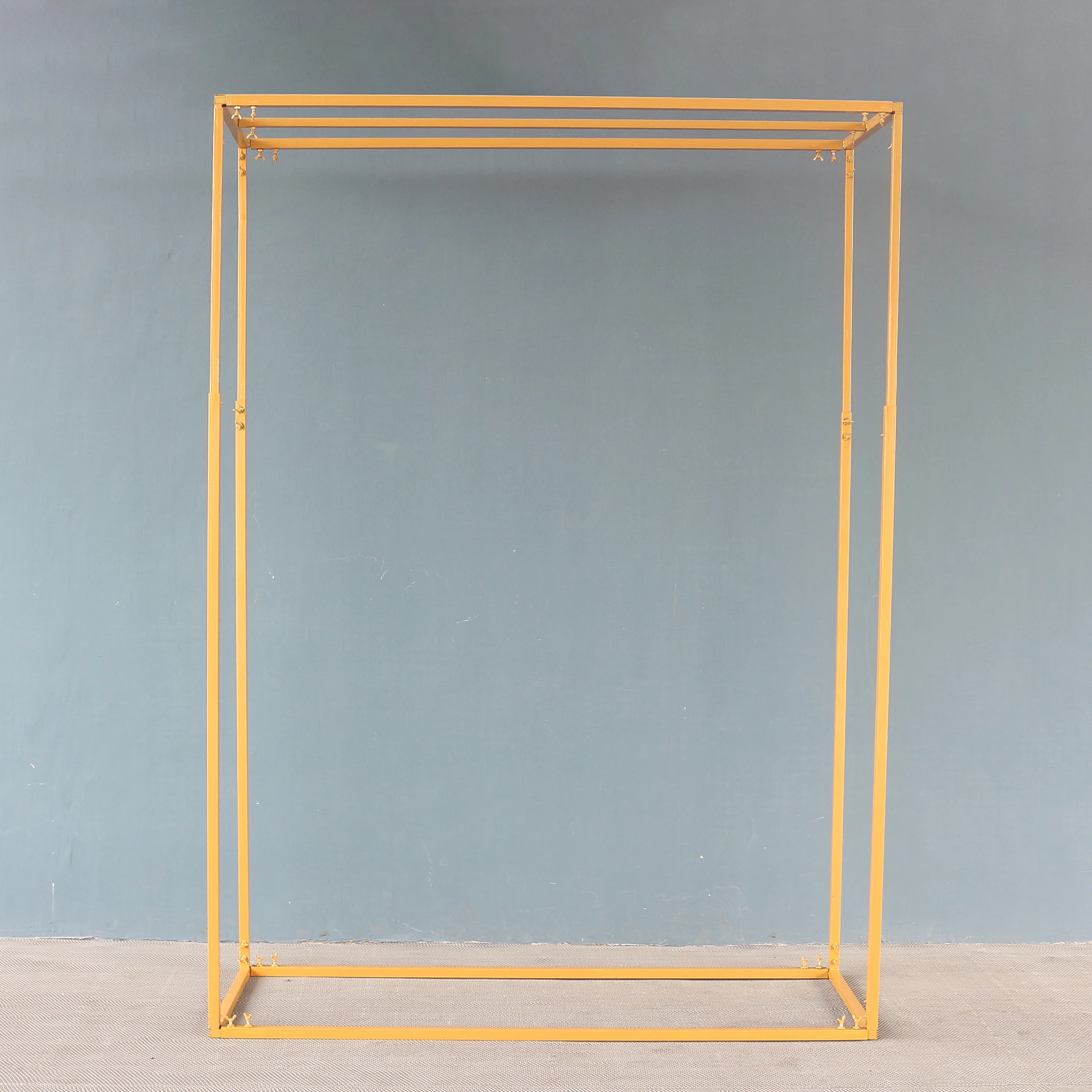 

Wedding Arch Cuboid Pergola Flower Balloon Fixed frame Backdrop stand Retractable Height Metal Frame Party Home Decoration Props
