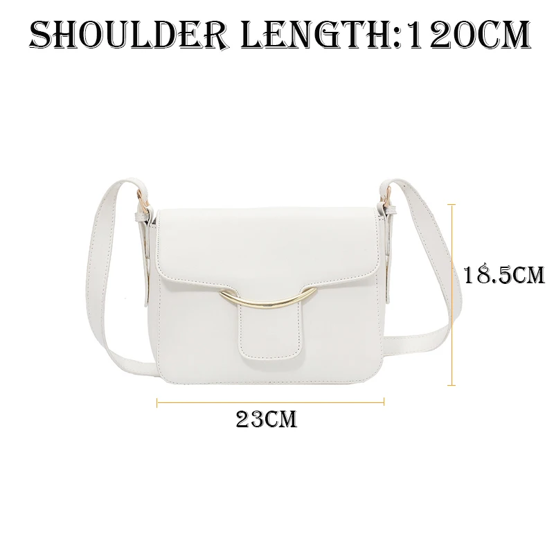 

White Crossbody Bags For Women 2021 Small Handbag Cute Bag PU Leather Solid Color Hand Bag Ladies Designer Evening Bags