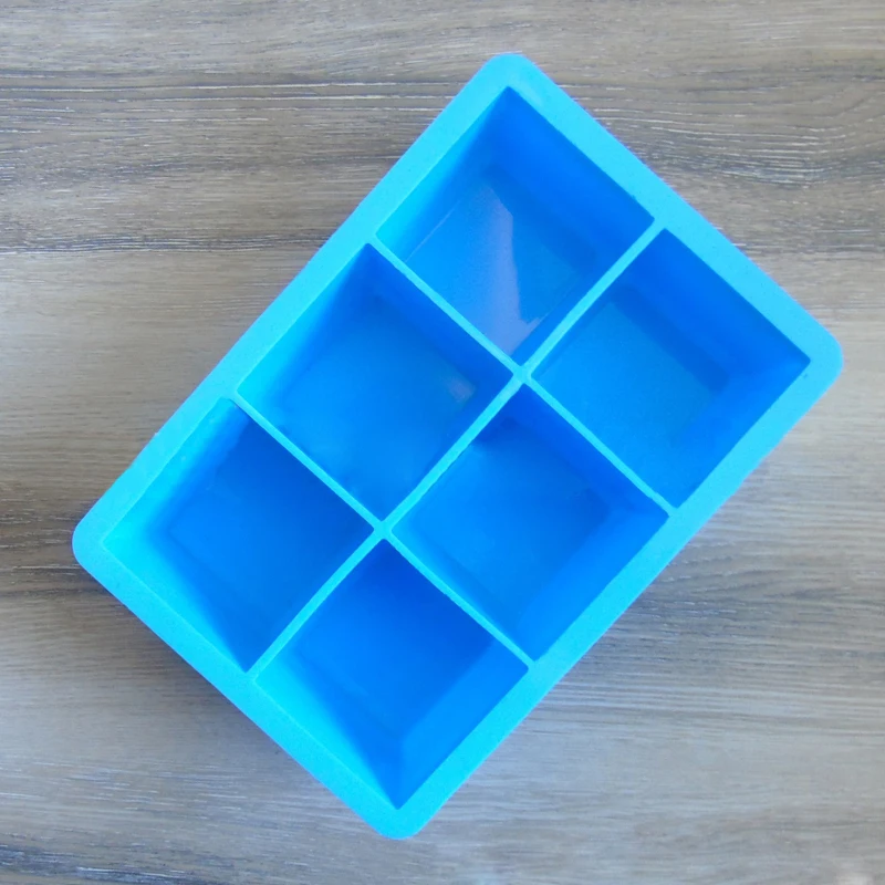 6 Grid Silicone Wedding Fruit Chocolate Decoration Tool Tray Jelly Iced Cube Molds Ice Cream Make Mold Tools |