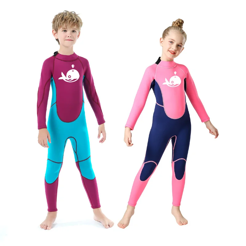 Детский неопреновый теплый купальный костюм с длинным рукавом 2 5 мм - купить по
