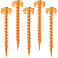 10pcs plastic tent hook stakes camping tents accessories ground support nails peg screw anchor shelter
