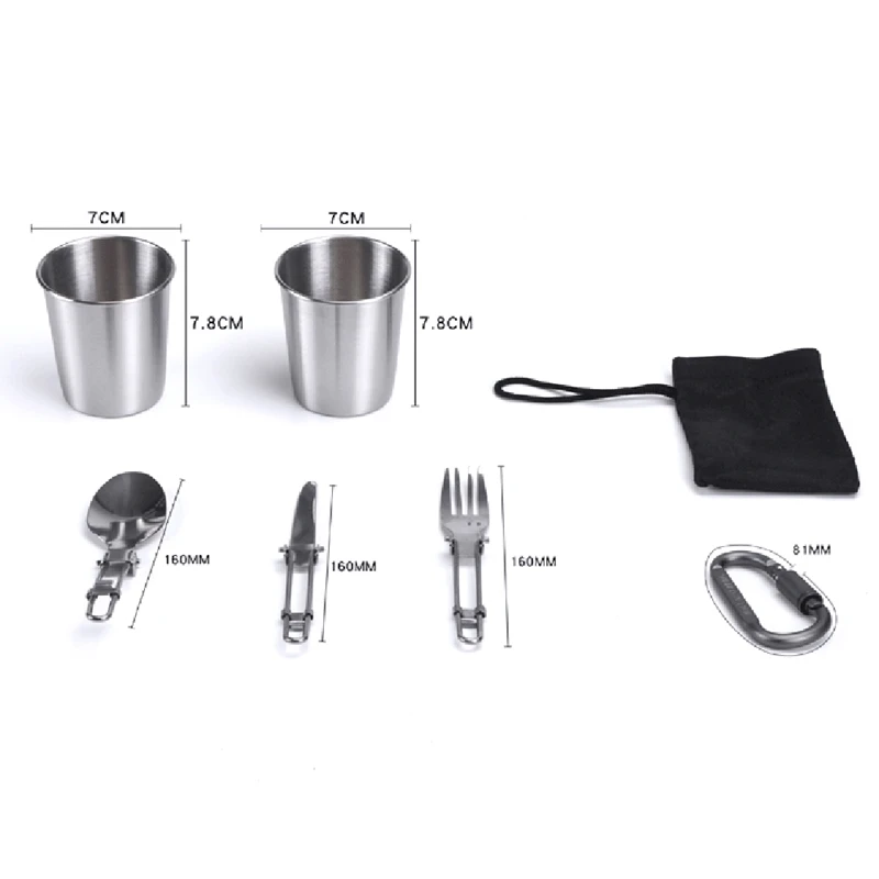 

Camping Cookware Kit Camping Equipment Outdoor Ultra-light Aluminum Alloy Cook Stove Kit Boiling Pot Outdoor Camping Accesories