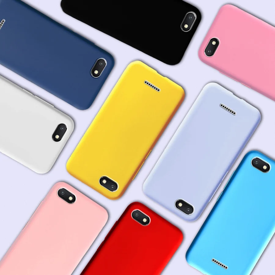 Чехол для Xiaomi Redmi 6A 6 A силиконовый цветной матовый мягкий чехол из ТПУ телефона 5 45