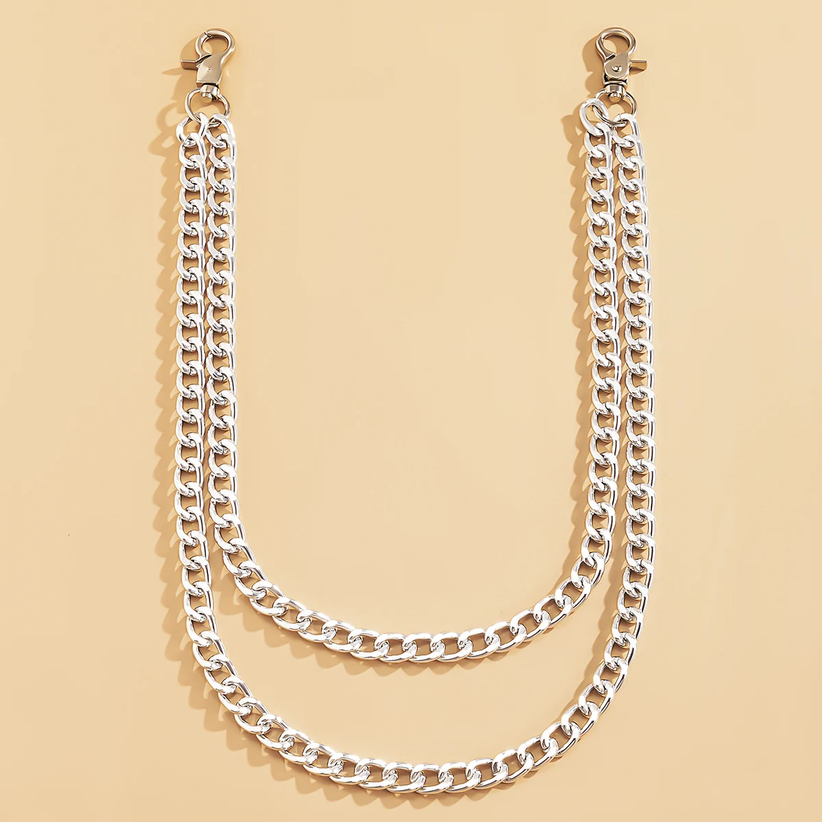 

SHIXIN Punk Chunky Waist Pants Chain Men Woman Keychain Jeans Trousers Key Chain Wallet Holder Lanyards Jewelry Accessories 2021