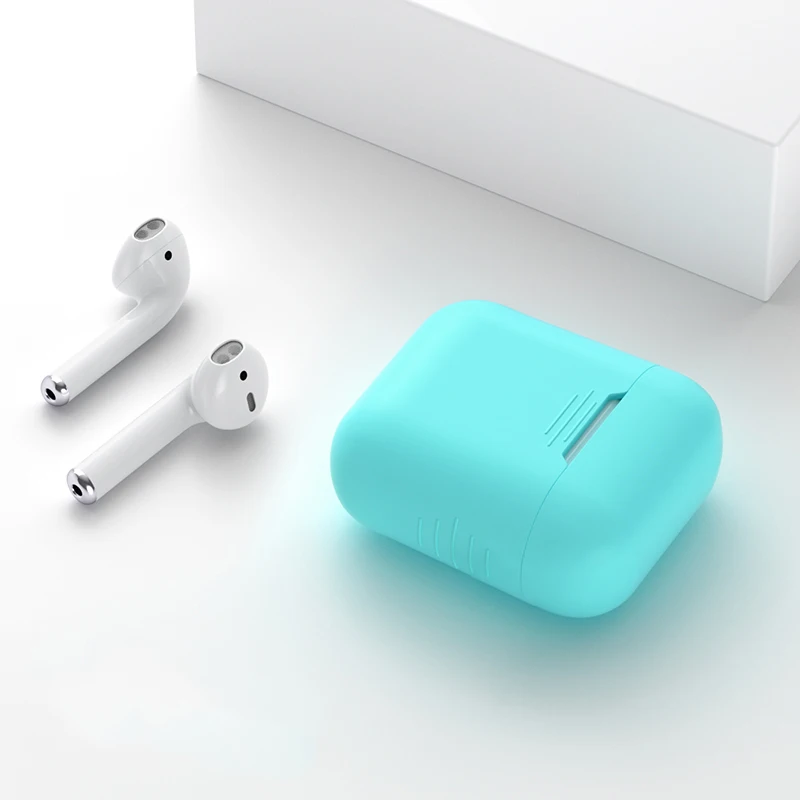 Case For Airpods Силиконовый чехол для Apple Airpods для Air Pods чехол s для Airpods Pro Bluetooth наушники кожаный чехол для наушников Аксессуары - Цвет: Case For Airpods