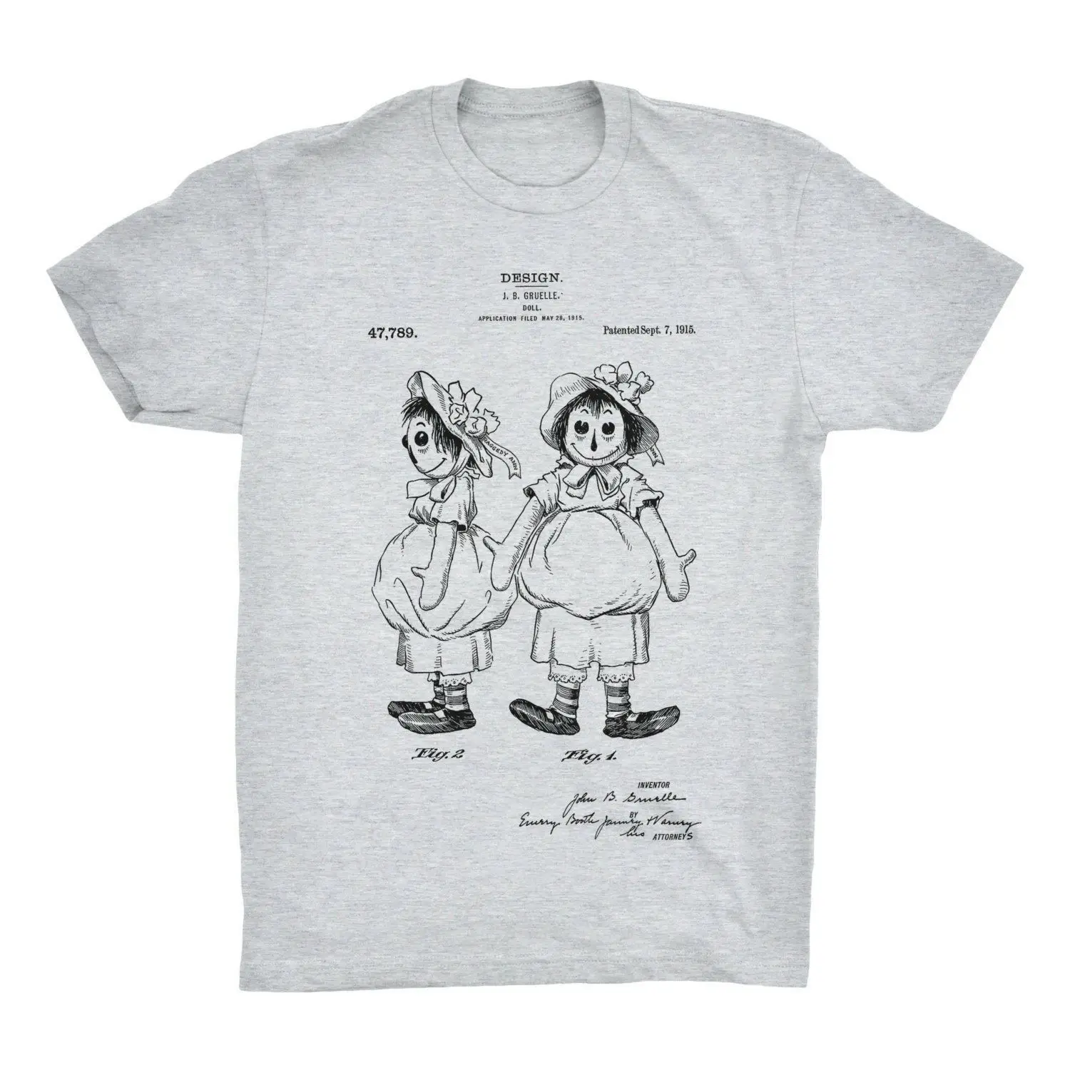 Raggedy Ann запатентованная футболка тряпичная кукла Премиум Качества хлопковая