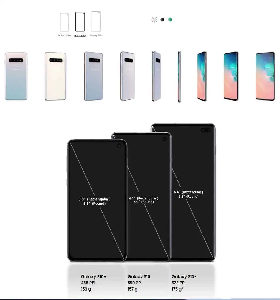Verizon версия samsung Galaxy S10 G973U 8 ГБ 128 Гб мобильный телефон Snapdragon 855 6," 4 камеры Android 9 4G LTE телефон