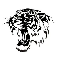 car stickers decor motorcycle decals decals tiger head decorative accessories creative sunscreen waterproof pvc28cm28cm