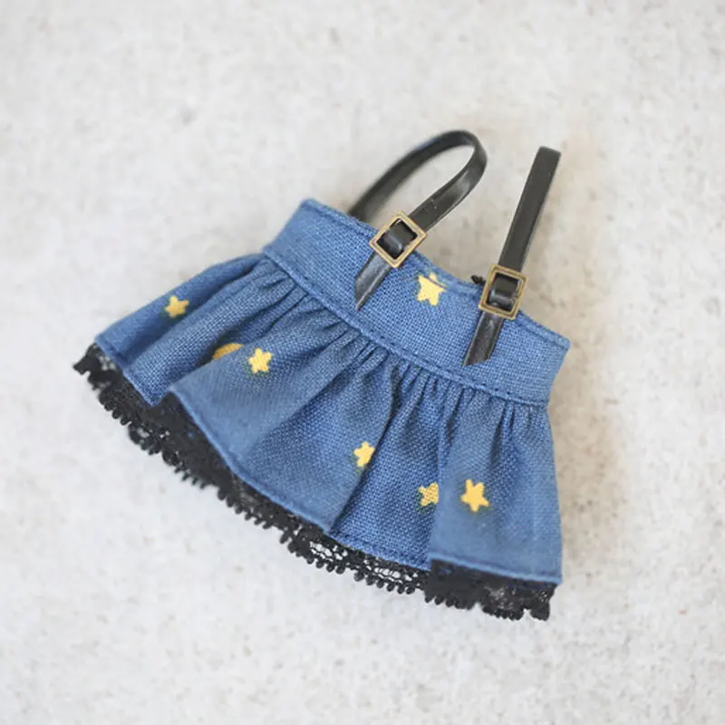 3 only skirt Ручной работы трусики и брюки на подтяжках юбка кукла одежда для ob11 Молли пикодо Боди 9 глиняная кукла аксессуары - Цвет: 3 only skirt