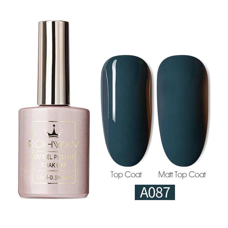 ROHWXY Гель-лак для ногтей полуперманентный замачивающийся Гель-лак дизайн ногтей маникюр Светодиодный УФ-гель лак для ногтей - Цвет: 087