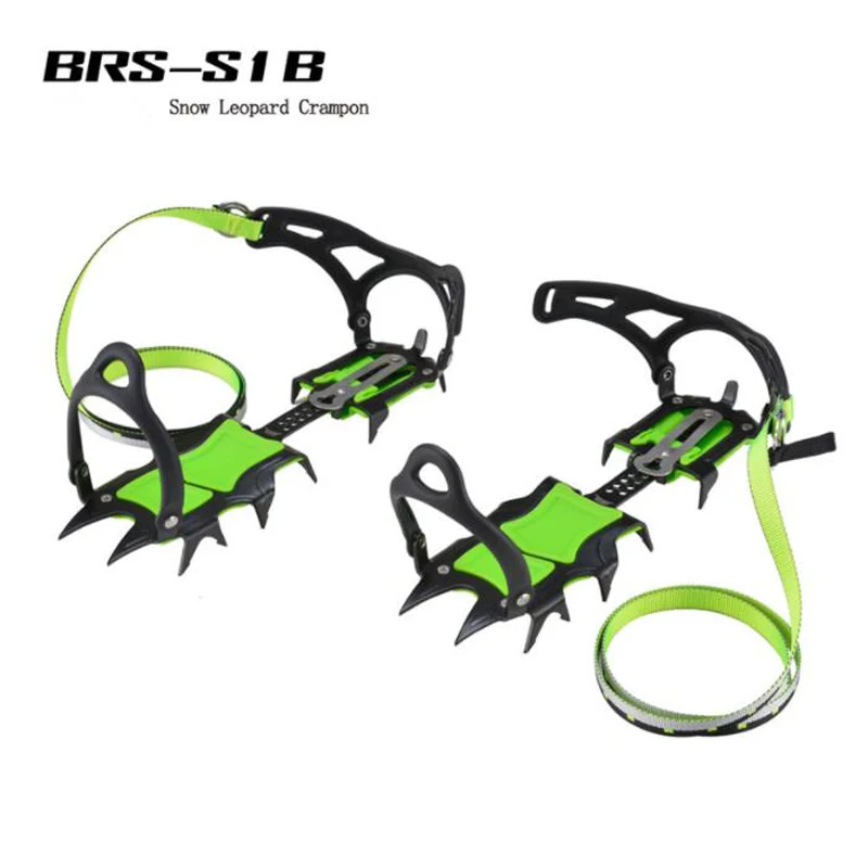 BRS 14 Teeth Ultralight Claws Crampons Shoes Non slip Cover Ice Gripper Outdoor Ski Ice Snow Grips Hiking Climbing