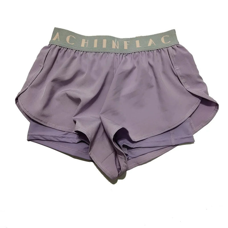 

Simpold Yoga Shorts Women Nylon Two Layers Fitness Gym Legging Quick Dry Personal Workout Tights