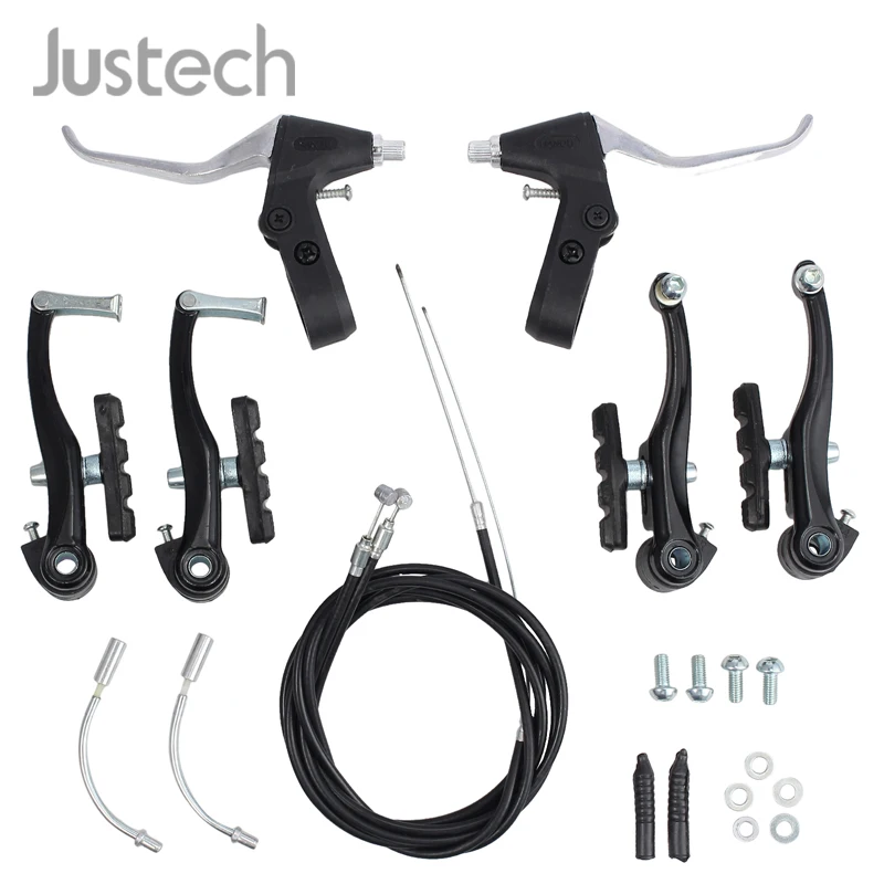 Комплект тормозов и рычагов для горного велосипеда черного/серебристого цвета |