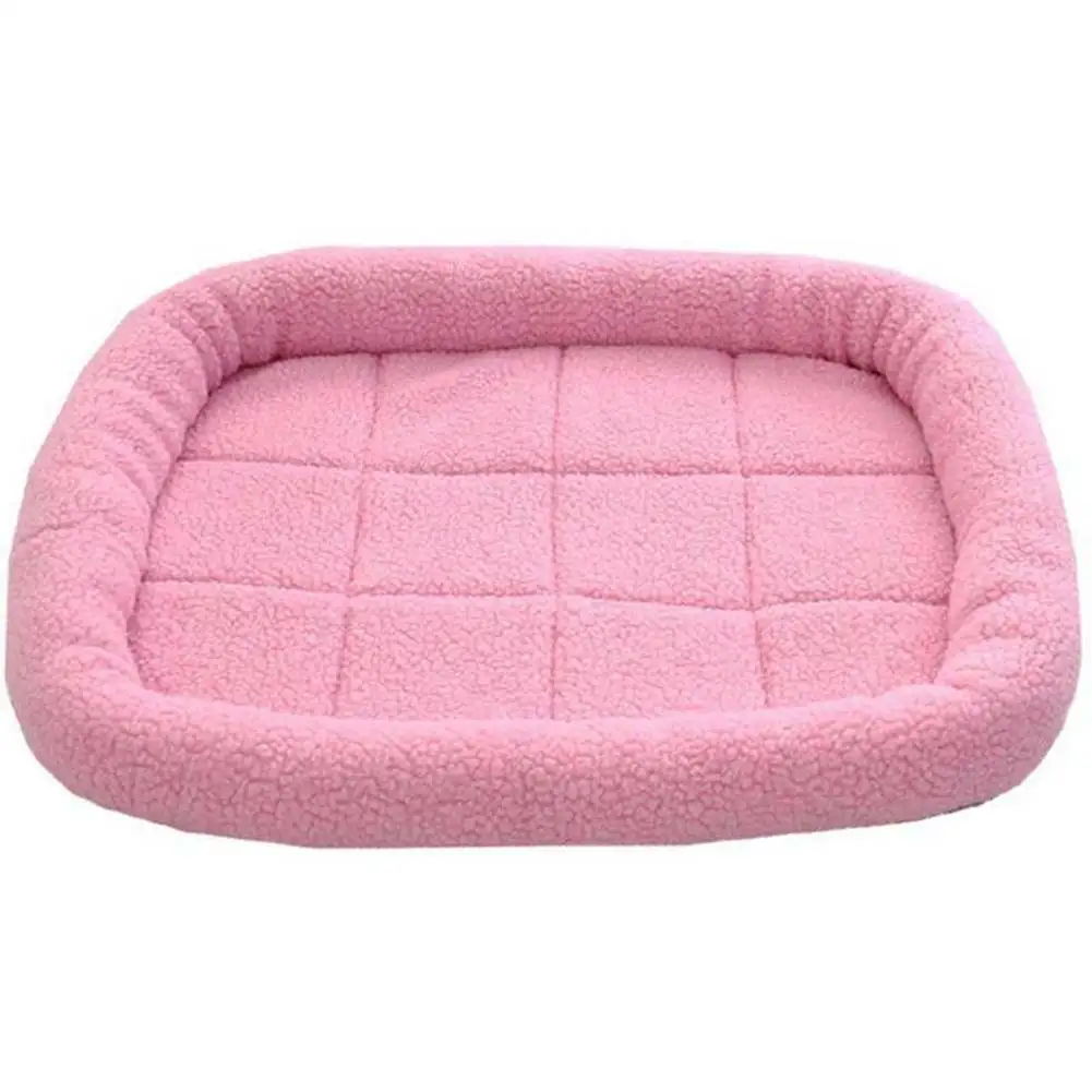 Большая кровать для собак из мягкого флиса теплые кровати кошек