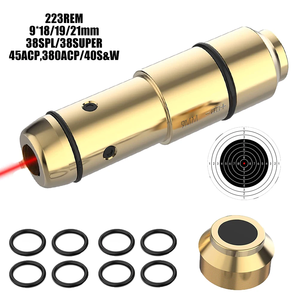 

Тактическая Лазерная Пуля для тренировки сухого стрельбы 9 мм/380ACP/40S & W охотничий красный точечный лазерный прицел для тренировки