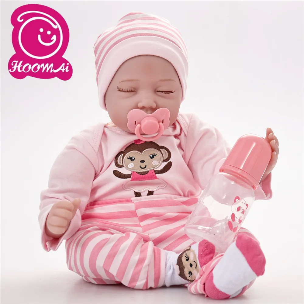 22 &quotReborn Baby Doll укорененный мохеровый Спящий ангел Bebe прекрасный Boneca